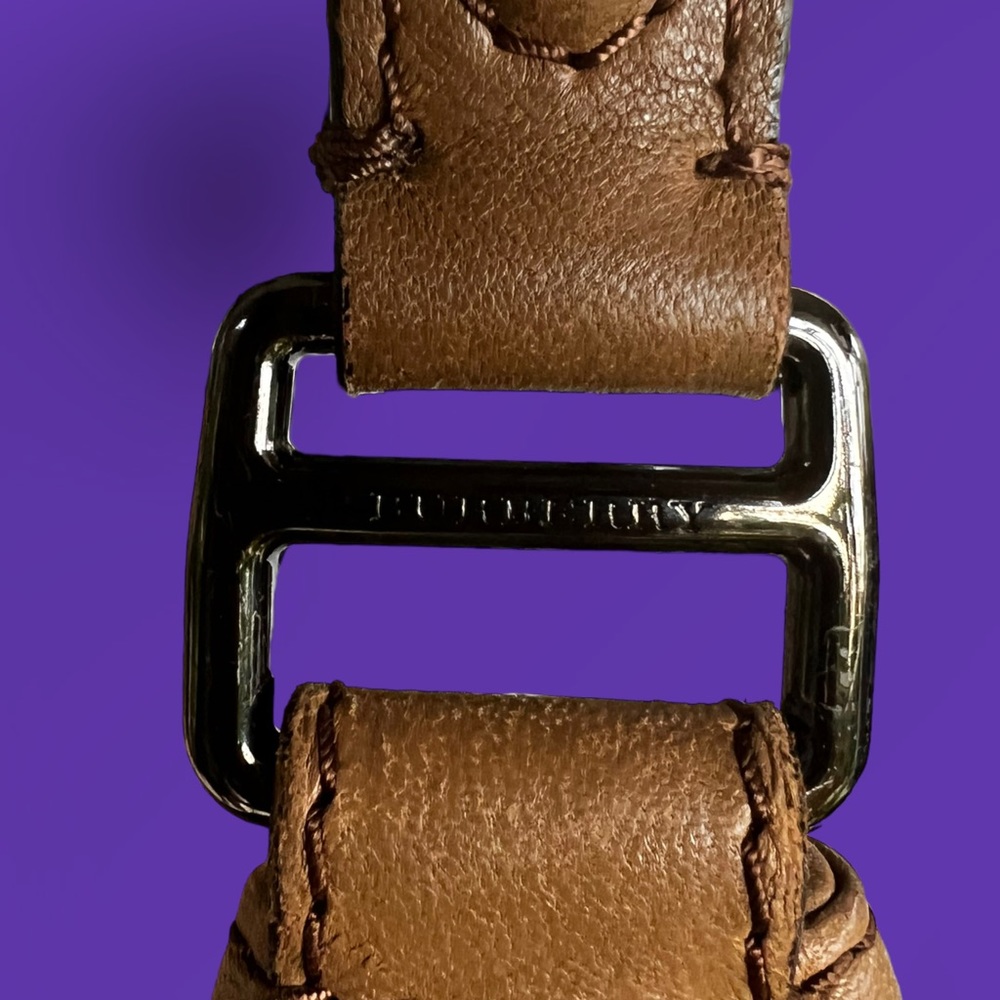 Large Lambskin Burberry Hobo Bag - Picture 10 of 12